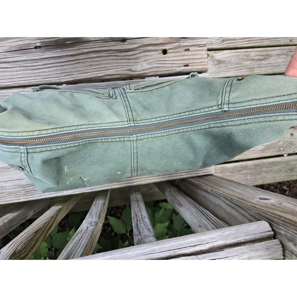 Vintage GAP Y2K Crossbody Shoulder Adjustable Denim Light Green Bag Gorpcore‎